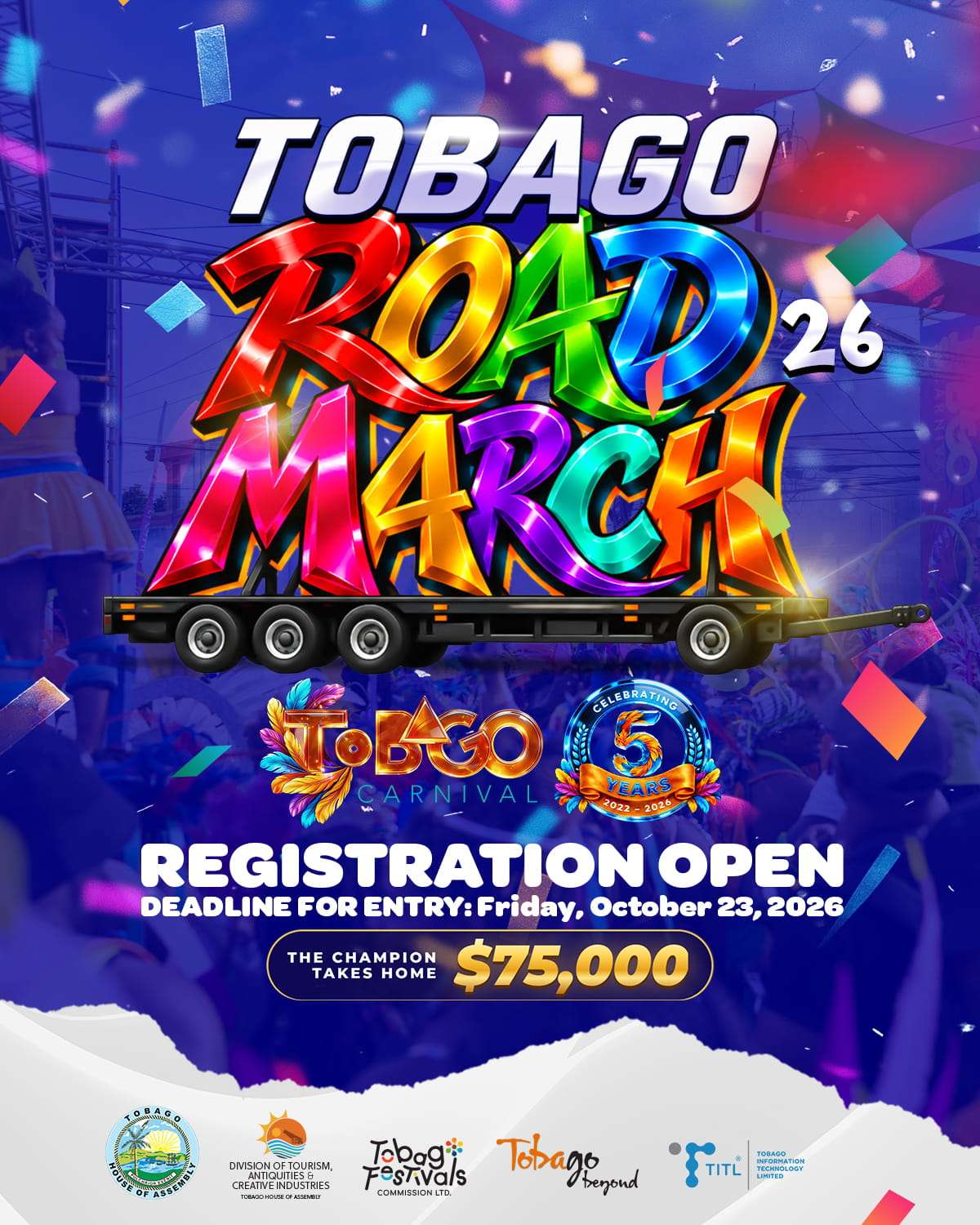 Tobago Road March official promotional graphic